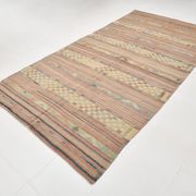 6x11 Kilim Soft Earth Tones Wool Area Kilim Rug, Handwoven Kilim,169x321 Cm