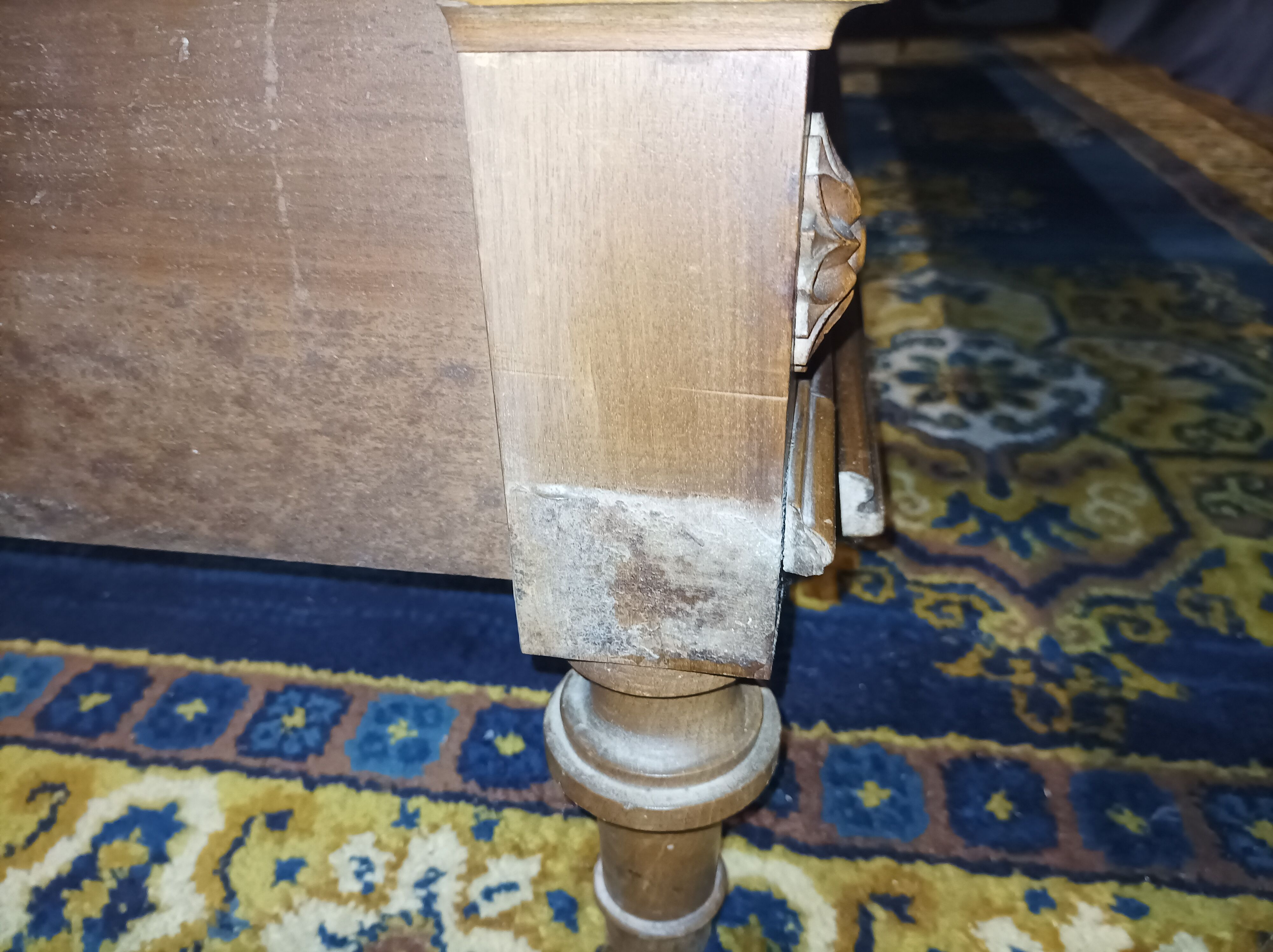 Louis XVI walnut bed