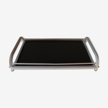 Stainless steel tray - 50's glass