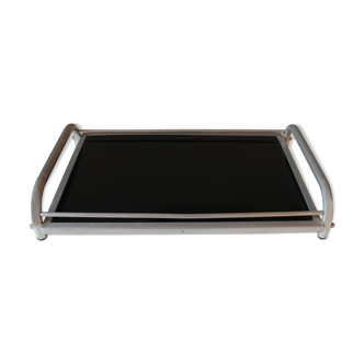 Stainless steel tray - 50's glass