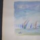 French school 20th century d martine: sailboats on the sea, watercolor