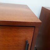 Furniture sideboard of 2 modules in teak veneer