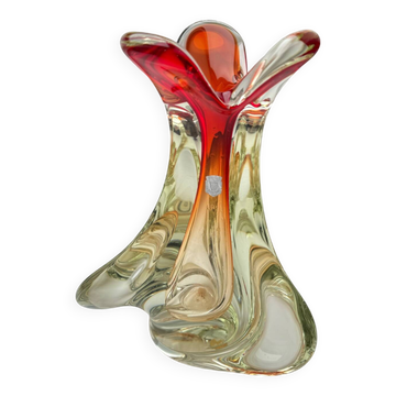 Grand vase d'art Val Saint Lambert