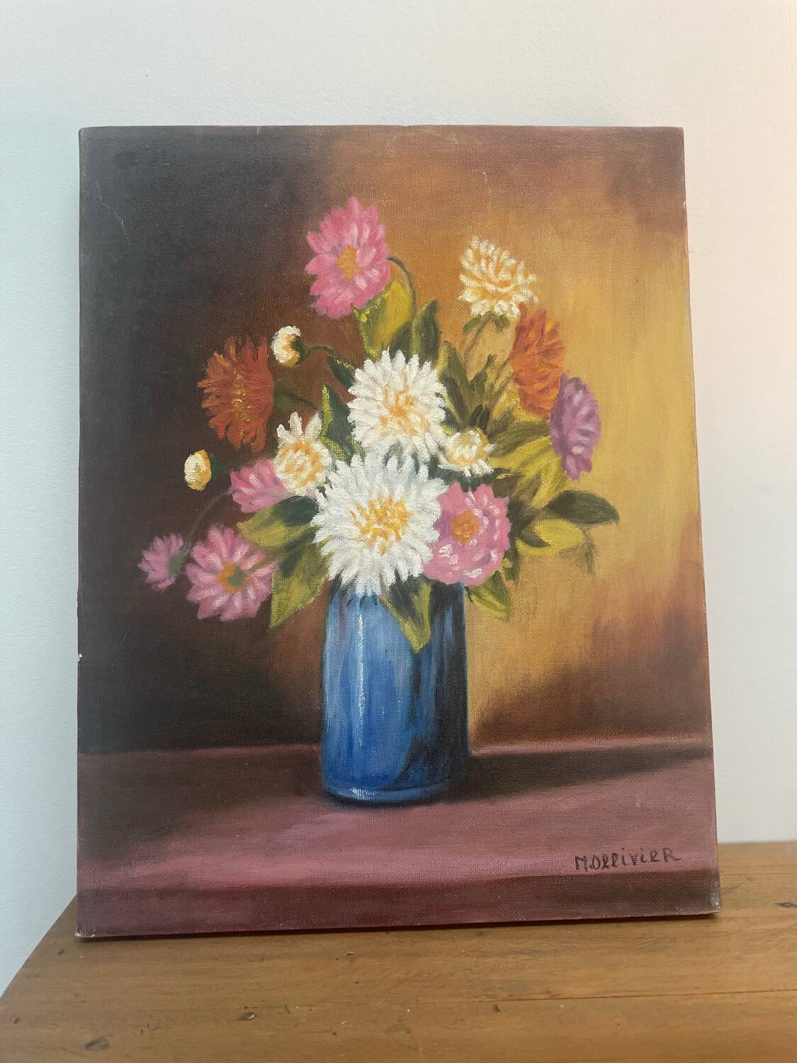 Flower canvas painting