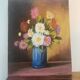 Flower canvas painting