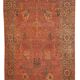 Handmade antique Indian Loristan rug 176cm x 268cm 1880s - 1B143
