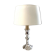 Silver metal candlestick lamp foot