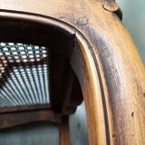 Pair of large Louis XV style Cannes armchairs