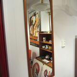 Danish teak mirror, 115 cm X 42 cm