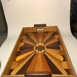 Wooden serving tray