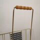Magazine holder vintage brass structure metallic canage