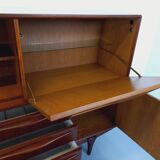 Vintage Scandinavian high sideboard in teak from the 50s and 60s