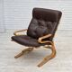 1970s, Norwegian design by Elsa & Nordahl Solheim, set of chair with stool.