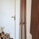 Pair of vintage wooden skis 184cm