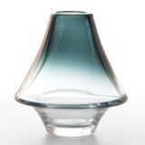 Scandinavian brown glass vase Lennart Andersson for Gullaskruf