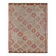 8x10 Handmade Wool Kilim Area Rug, 233x300Cm