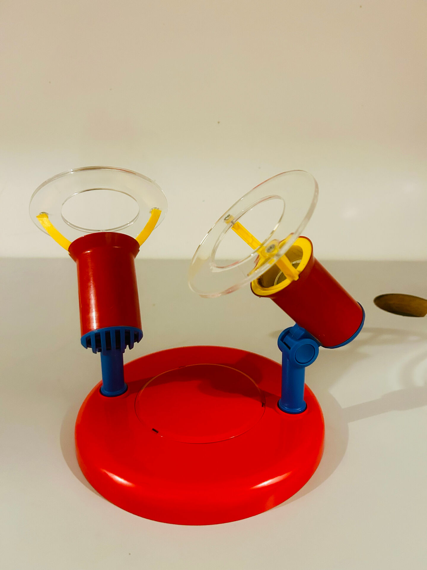 Brilliant Red & Blue Vintage Ceiling Light 1980s Germany