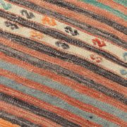 Pinstriped Pattern Vintage Kilim Rug, 201x227Cm