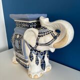 Ceramic elephant plant holder stool