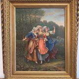 Oil on canvas 19th century signed J. Germoh (1890)