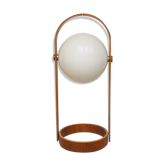 Floor lamp scandinavian plywood globe 1960
