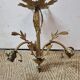 Lustre bronze art deco 3 tulipes
