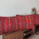 Moroccan red kilim cushion