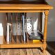 Meuble bas electrophone vintage