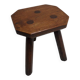 Antique oak milk stool