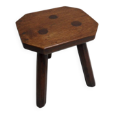 Tabouret à lait en chêne ancien
