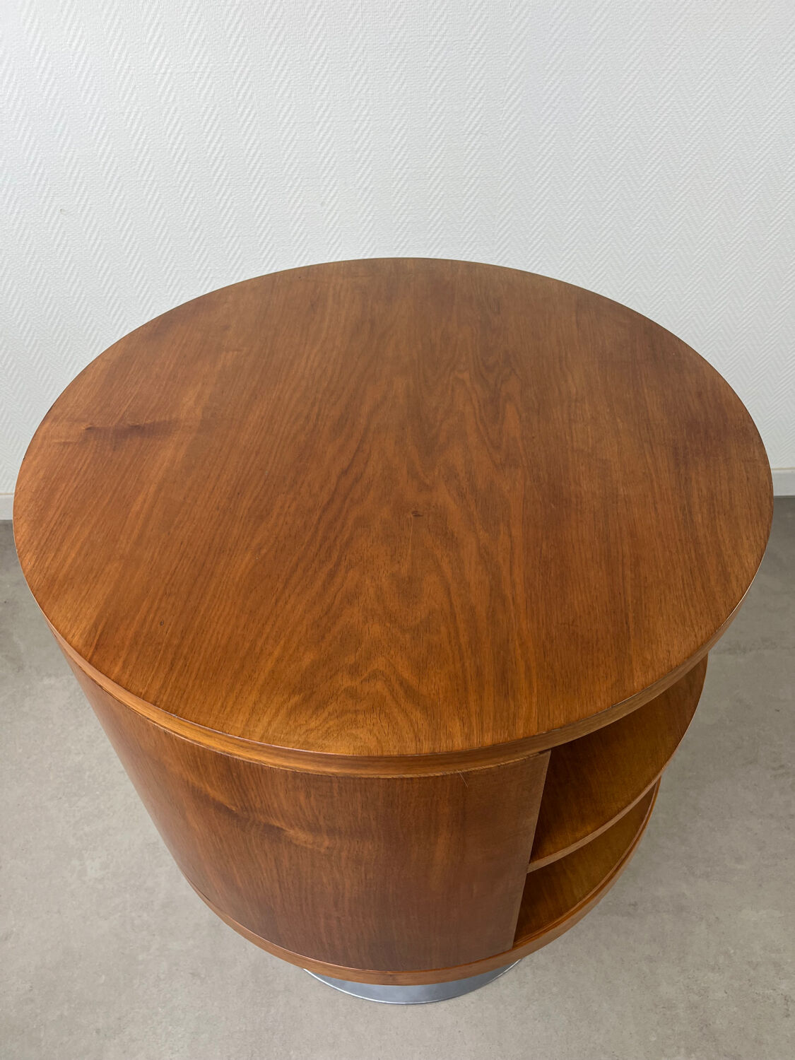 Arkana Maurice Burke, swivel side table with tulip base.
