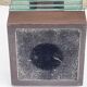 Demeter wood and glass lamp Maison Desny 1980