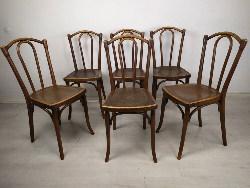 Thonet bistro chairs, set of 6