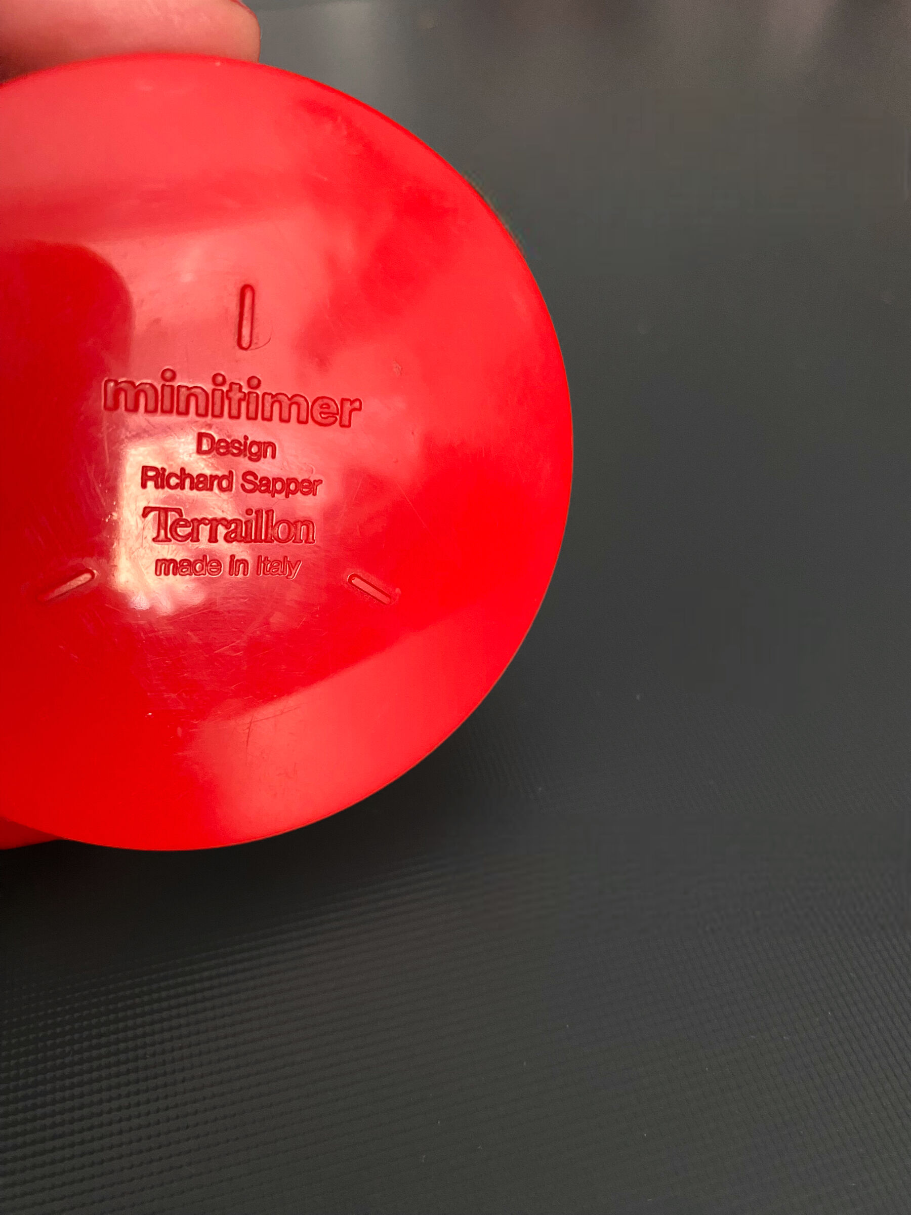 Terraillon timer design Richard Sapper Made in Italy vintage 70s minitimer