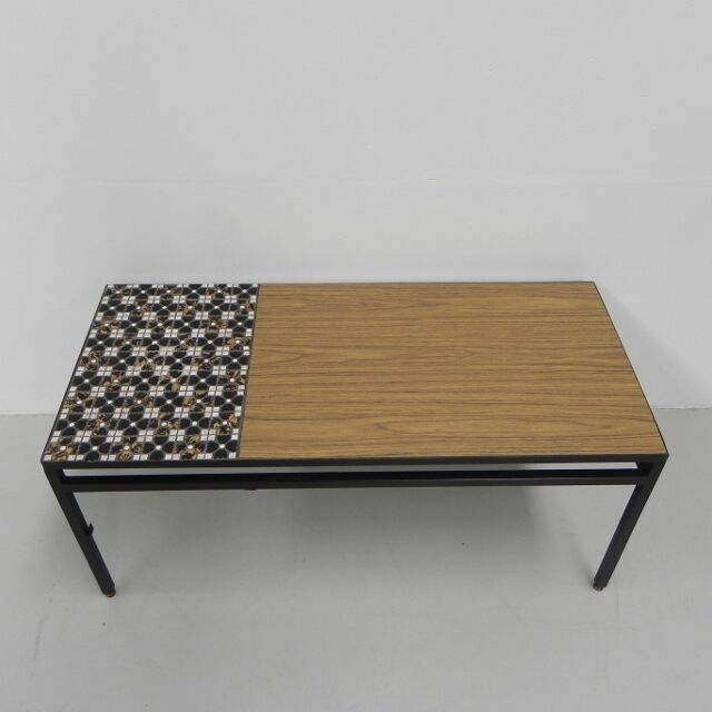 Vintage coffee table, tile table