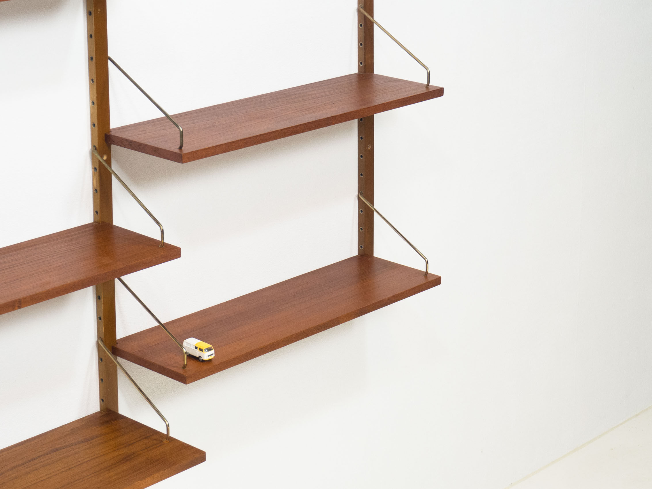 Royal System teak wall unit by Poul Cadovius