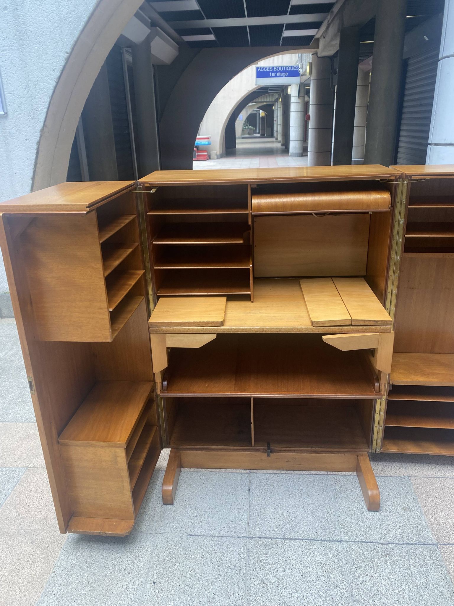 Mahogany cabin desk - 1930s/40s