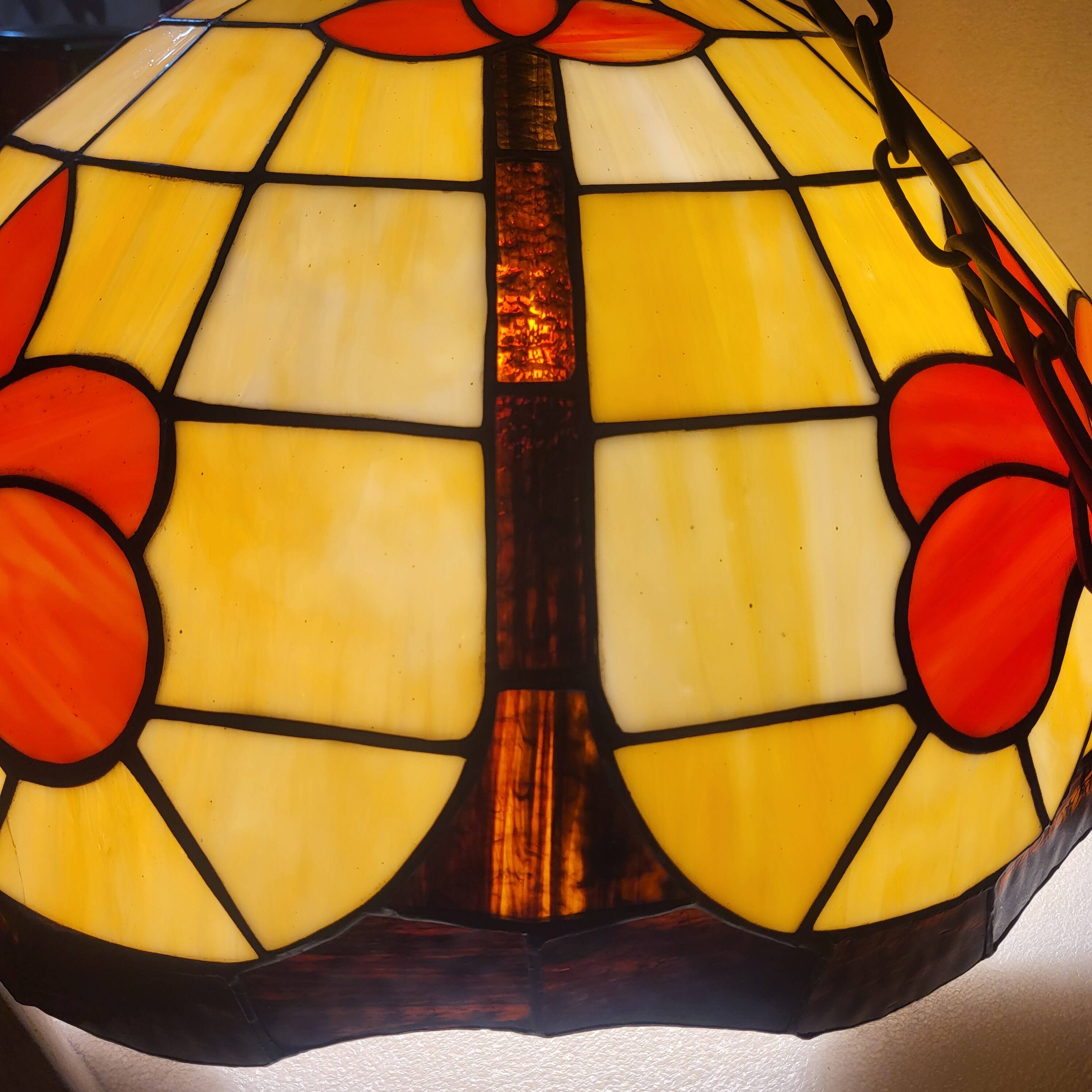Large pendant light, art deco, vintage