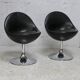 pair of "space age" swivel chairs. Sweden, circa 1965