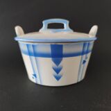 Art Deco butter dish of Czechoslovakian origin