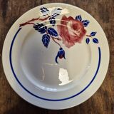 K&G Lunéville flat plates model Chantal set of 3 Art Nouveau style