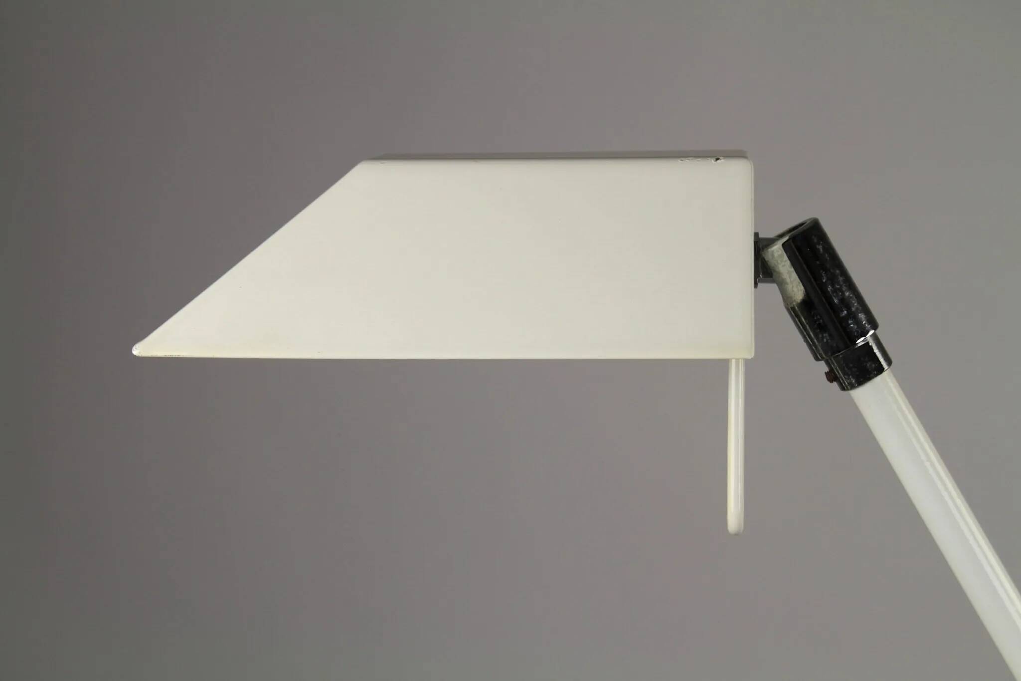 Minimalist White Adjustable Desk Lamp by Massive, Belgium — 1980s