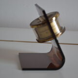 Smoked plexiglass thermometer 70s