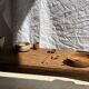 Small spoon, round kitchen utensil in teak L16 D2