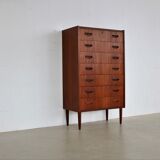 Vintage teak 'tallboy' chest of drawers