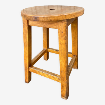 Rustic ash farm stool 1940