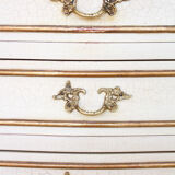 Golden cream antique French vintage Dresser