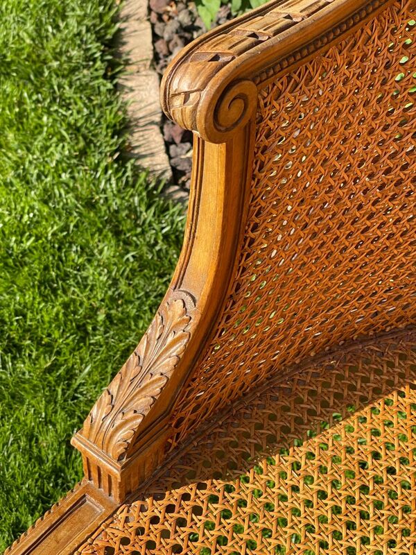 Banquette en Cannage Style Louis XVI
