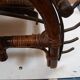Rare Vintage Bauhaus Rattan & Bamboo Chair with Ottoman by Erich Dieckmann