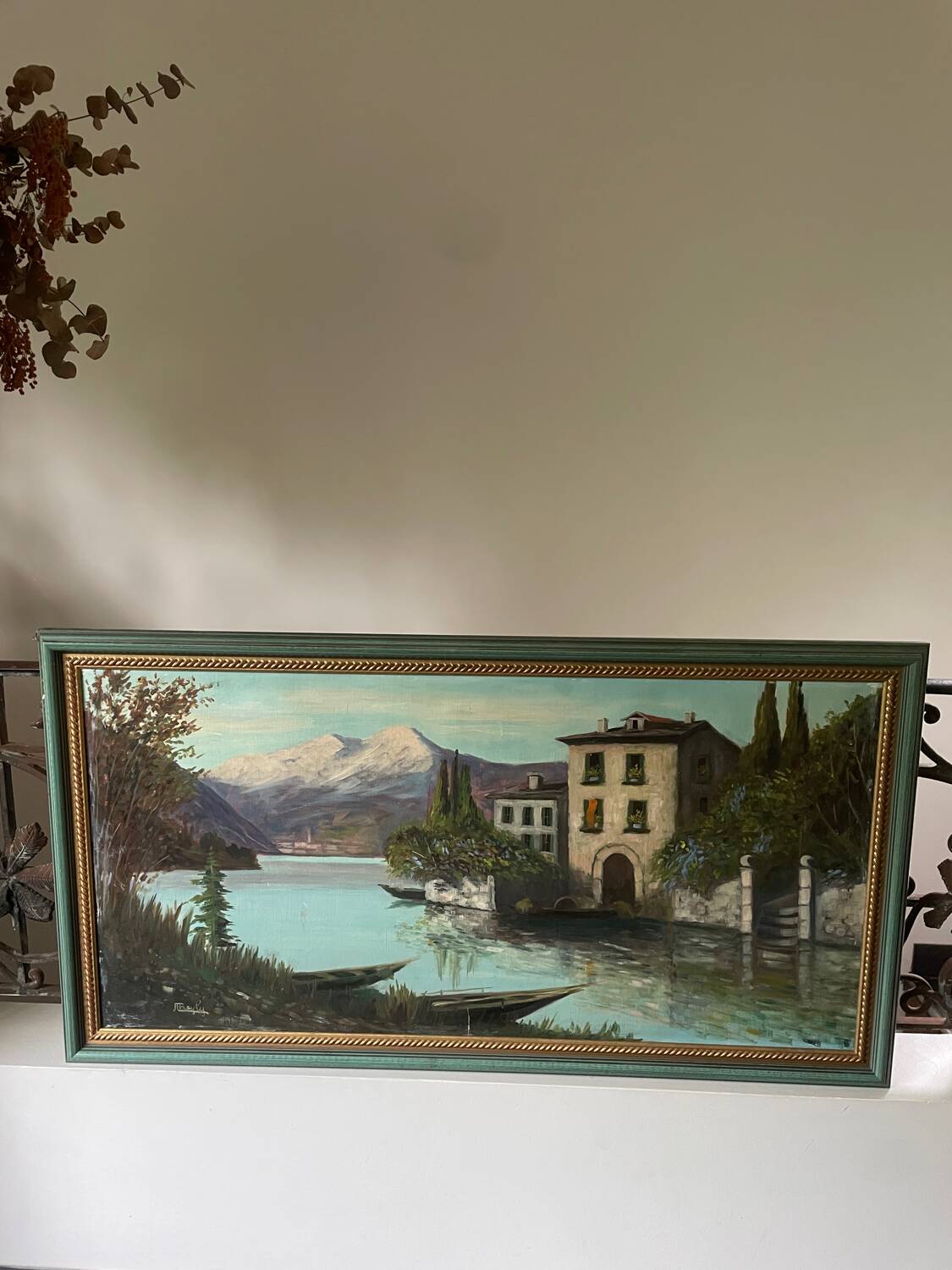 Large 20th century oil on canvas signed J. Beyly